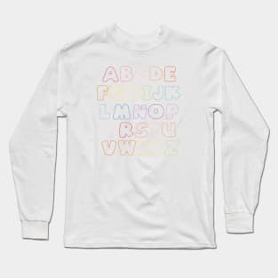 Rainbow Alphabet 2 Long Sleeve T-Shirt